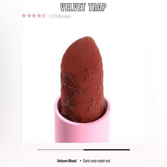 Brand New Jeffree Star Velvet Trap Lipstick in color Unicorn Blood - Picture 4 of 4